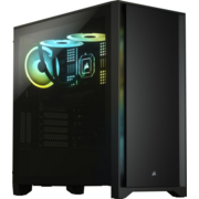 Корпус Corsair 4000D Tempered Glass черный без БП ATX 4x120mm 4x140mm 1xUSB3.0 audio bott PSU