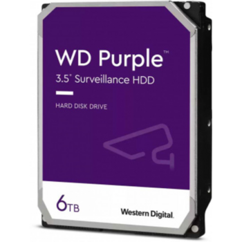 Жесткий диск WD SATA-III 6Tb WD60PURZ Purple (5400rpm) 64Mb 3.5"