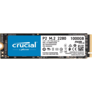 Твердотельный накопитель Crucial SSD Disk P2 1000GB ( 1Tb ) M.2 2280 NVMe (PCIe Gen 3 x4) SSD (2400 MB/s Read 1800 MB/s Write)