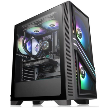 Корпус Thermaltake Versa T35 TG RGB черный без БП ATX 5x120mm 4x140mm 1x200mm 2xUSB2.0 1xUSB3.0 audio bott PSU