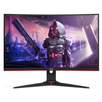 МОНИТОР 27" AOC C27G2AE Black-Red (VA, изогнутый, 1920x1080, 165Hz, 1 ms, 178°/178°, 250 cd/m, 80M:1, +2xHDMI 1.4, +DisplayPort 1.4, +MM, FreeSync)