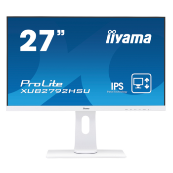 Монитор Iiyama 27" ProLite XUB2792HSU-W1 белый IPS LED 16:9 HDMI M/M матовая HAS Pivot 250cd 178гр/178гр 1920x1080 D-Sub DisplayPort FHD USB 7.1кг