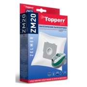 Пылесборники Topperr ZM20 1412 сверхпрочные нетканые (4пылесбор.) (1фильт.)