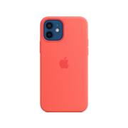 Чехол (клип-кейс) Apple для Apple iPhone 12/12 Pro Silicone Case with MagSafe розовый цитрус (MHL03ZE/A)