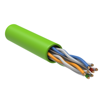 Кабель информационный ITK LC1-C604-122 кат.6 U/UTP не экранированный 4X2X23AWG LSZH нг(А)-HFLTx внутренний 305м зеленый