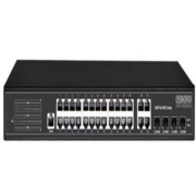 Коммутатор Коммутатор/ OSNOVO Управляемый L2 PoE коммутатор Gigabit Ethernet на 24 RJ45 PoE + 4 x GE Combo Uplink, до 30W на порт, суммарно до 400W