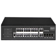 Коммутатор OSNOVO Управляемый L2 PoE коммутатор Gigabit Ethernet на 24 RJ45 PoE + 4 x GE Combo Uplink, до 30W на порт, суммарно до 400W