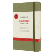 Блокнот Moleskine VOYAGEUR VN002K16 Medium 115x180мм обложка текстиль 208стр. нелинованный зеленый