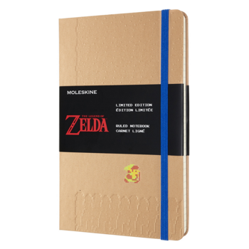 Блокнот Moleskine LIMITED EDITION THE LEGEND OF ZELDA LEZDQP060A Large 130х210мм 240стр. линейка твердая обложка бежевый