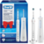 Набор электрических зубных щеток Oral-B SmartSmile 4400 (Smart 4 + Aquacare 4) белый