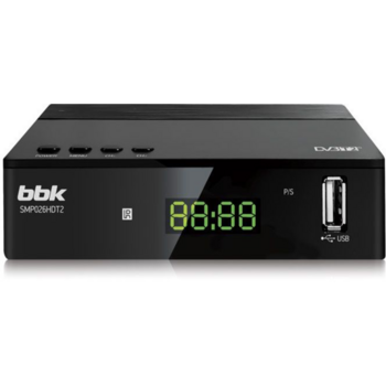 Ресивер DVB-T2 BBK SMP026HDT2 черный