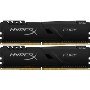 Модуль памяти Kingston DRAM 64GB 3600MHz DDR4 CL18 DIMM (Kit of 2) HyperX FURY Black HX436C18FB3K2/64