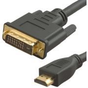 Кабель аудио-видео LAZSO WH-141 HDMI (m)/DVI-D(m) 10м. Позолоченные контакты черный (WH-141(10M))