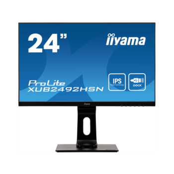 Монитор Iiyama 23.8" ProLite XUB2492HSN-B1 черный IPS LED 16:9 HDMI M/M матовая HAS Pivot 250cd 178гр/178гр 1920x1080 DisplayPort FHD USB 5.4кг