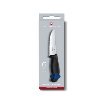 Набор ножей кухон. Victorinox Swiss Classic 6.7232.6 компл.:6предм. синий европодвес