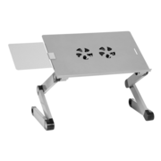 Стол для ноутбука Cactus CS-LS-T8 серебристый каркас серебристый 27x42см