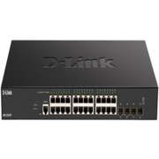 Коммутатор D-Link DXS-1210-28T/A1A, L2+ Smart Switch with 24 10GBase-T ports and 4 25GBase-X SFP28 ports.32K MAC address, 680Gbps switching capacity, 802.3x Flow Control, 802.3ad Link Aggregation, 4K of 802.