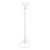 Вешалка напольная Бюрократ Ажур-2Ф 144/WHITE белый основание крестовина наконечники латунь крючки двойные для верхней одежды метал.