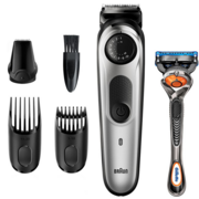 Триммер Braun BT5260 + Бритва Gillette + 2 кас черный (насадок в компл:3шт)