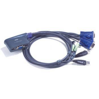 Переключатель электронный ATEN 2-Port USB VGA/Audio Cable KVM Switch (1.8m)