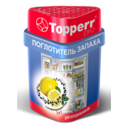 Поглотитель запаха для холодильников Topperr Лимон/Уголь 100гр (3116)