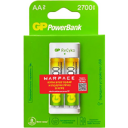 Аккумулятор + зарядное устройство GP PowerBank Е211 AA/AAA NiMH 2100mAh (4шт) коробка