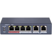 Сетевой неуправляемый коммутатор 4 RJ45 100M PoE 2 порта с высоким приоритетом; 2 Uplink порта 100М Ethernet; PoE: IEEE802.3af IEEE802.3at; бюджет PoE 35Вт; поддержка режима передачи до 250м10Мбит/с CAT5e; защита от перенапряжений DC48В 1.25A; 38Вт;-10 C.