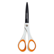 Ножницы Fiskars 1004720 Non-Stick универсальные 180мм ручки пластиковые титановое покрытие нержавеющая сталь белый/оранжевый