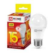 Лампа светодиодная Inhome LED-A60-VC 15Вт цок.:E27 груша 220B 3000K св.свеч.бел.теп. A60 (упак.:10шт)