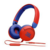 Гарнитура накладные JBL JR310 1м красный/синий проводные оголовье (JBLJR310RED)