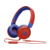 Гарнитура накладные JBL JR310 1м красный/синий проводные оголовье (JBLJR310RED)