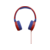 Гарнитура накладные JBL JR310 1м красный/синий проводные оголовье (JBLJR310RED)