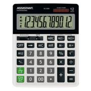 Калькулятор настольный Assistant серый 12-разр.