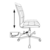 Кресло Бюрократ CH-330M черный/белый Morris гусин.лапка крестовина металл