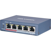 Коммутатор Hikvision DS-3E0505P-E/M 5G 4PoE+ 35W неуправляемый