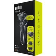 Бритва сетчатая Braun Series 5 50-W1500s реж.эл.:3 питан.:элек.сеть/аккум. черный