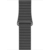 Ремешок Apple Leather Loop для Apple Watch Series 3/4/5/6/SE черный (MXAA2ZM/A) 44мм
