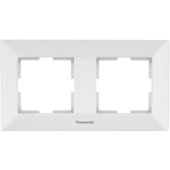 Рамка Panasonic Arkedia WMTF08022WH-RU 2x горизонтальный монтаж пластик белый (упак.:1шт)