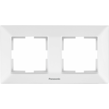 Рамка Panasonic Arkedia Slim WNTF08022WH-RU 2x горизонтальный монтаж пластик белый (упак.:1шт)