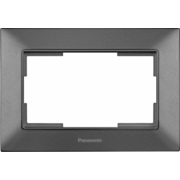 Рамка Panasonic Arkedia Slim WNTF08092DG-RU декоративная 1x пластик дымчатый (упак.:1шт)