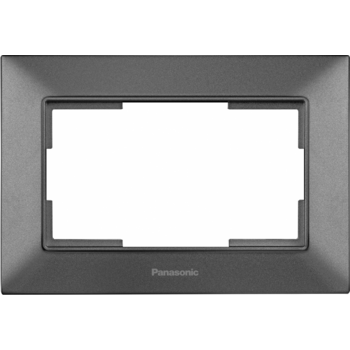 Рамка Panasonic Arkedia Slim WNTF08092DG-RU декоративная 1x пластик дымчатый (упак.:1шт)