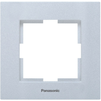 Рамка Panasonic Karre Plus WKTF08012SL-RU декоративная 1x пластик серебристый (упак.:1шт)