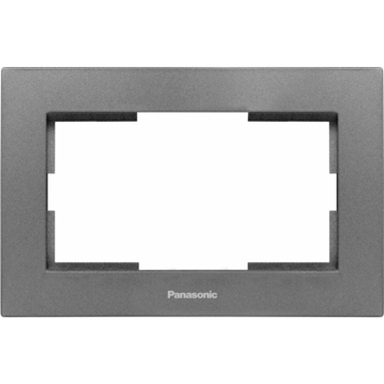 Рамка Panasonic Karre Plus WKTF08092DG-RU декоративная 1x пластик дымчатый (упак.:1шт)