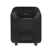 Шредер Fellowes PowerShred LX201 черный (секр.P-5) перекрестный 12лист. 22лтр. скрепки скобы пл.карты