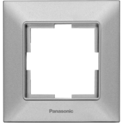 Рамка Panasonic Arkedia Slim WNTF08012SL-RU декоративная 1x пластик серебристый (упак.:1шт)