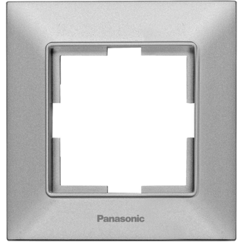 Рамка Panasonic Arkedia Slim WNTF08012SL-RU декоративная 1x пластик серебристый (упак.:1шт)