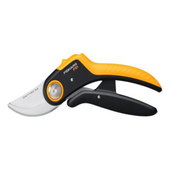 Секатор плоскостной Fiskars PowerLever P721 черный/оранжевый (1057170)