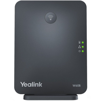 YEALINK W60B DECT, базовая станция, 8 SIP-аккаунтов, до 8 трубок на базу, 8 одновременных разговоров, шт