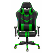 Кресло игровое Бюрократ CH-789N черный/зеленый искусственная кожа крестовина пластик черный
