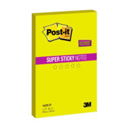 Блок самоклеящийся бумажный 3M Post-it Super Sticky 1623R-SY 7100075702 150х228мм 90лист. желтый неон